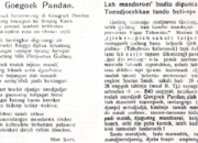 Goegoek Pandan: Sebuah Syair dari Nan Sati Tahun 1938