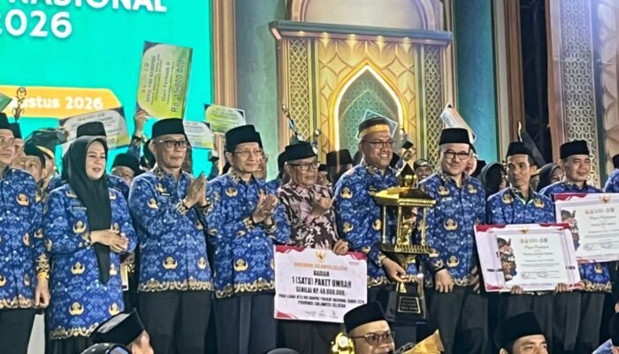 Tiga Kali Berturut-turut, Korpri Sumbar Pertahankan Juara Umum MTQ Nasional di Makassar