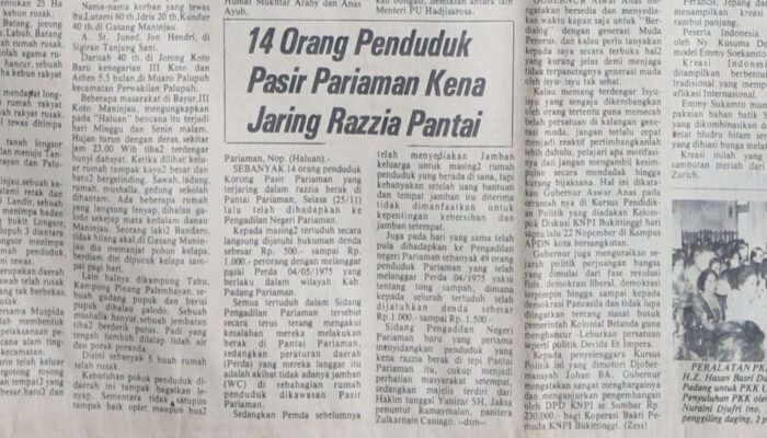 Terjaring Razia Berak di Pantai Pariaman, Warga Disidang